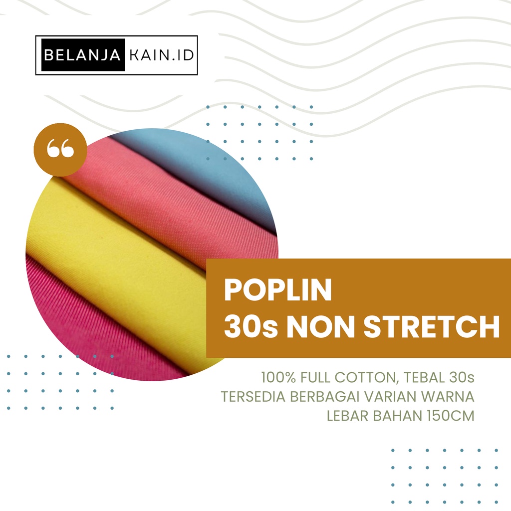 BELANJAKAIN.ID KATUN 30s KAHATEX ECER / POPLIN 30s NON STRETCH KAHATEX ECER (2)