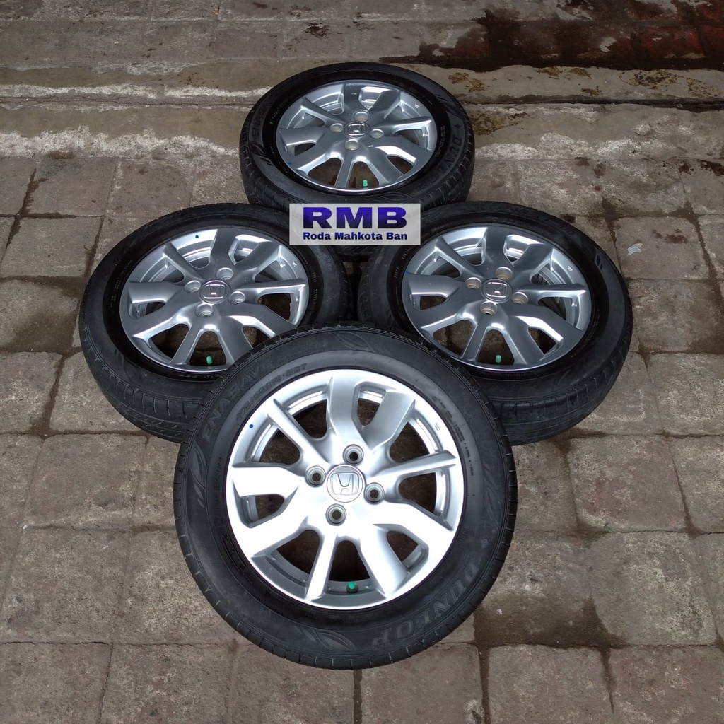 Velg OEM Mobil Honda Brio Type Satya Ring 14 + Ban Bekas 175 65 R14