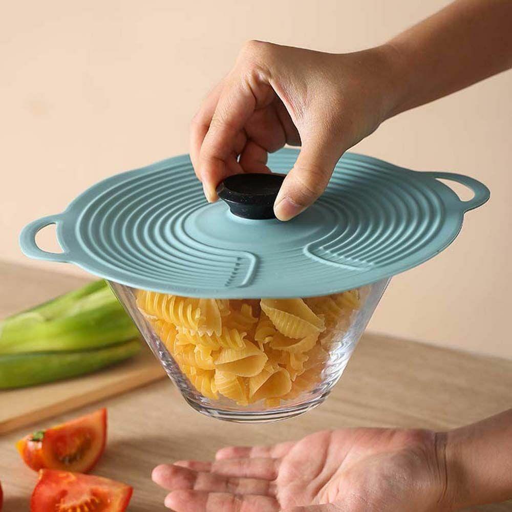 Preva Silikon Penutup Tutup Panci Panci Aksesoris Microwave Rumah Tangga Reusable Multifungsi Makanan Fresh Keeping Cover