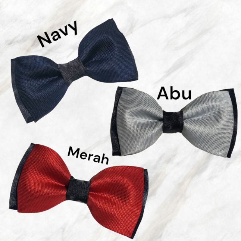 Dasi Kupu-Kupu Bintik Warna Kombinasi Ready Stock