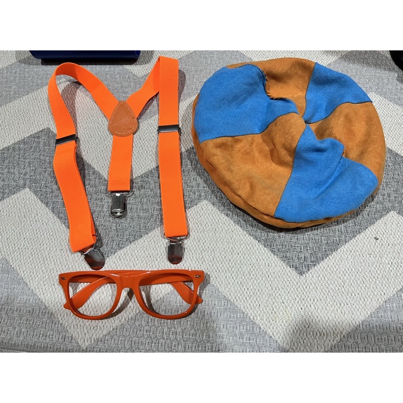 preloved atribut BLIPPI / TOPI BLIPPI anak lengkap MURAH Bagus