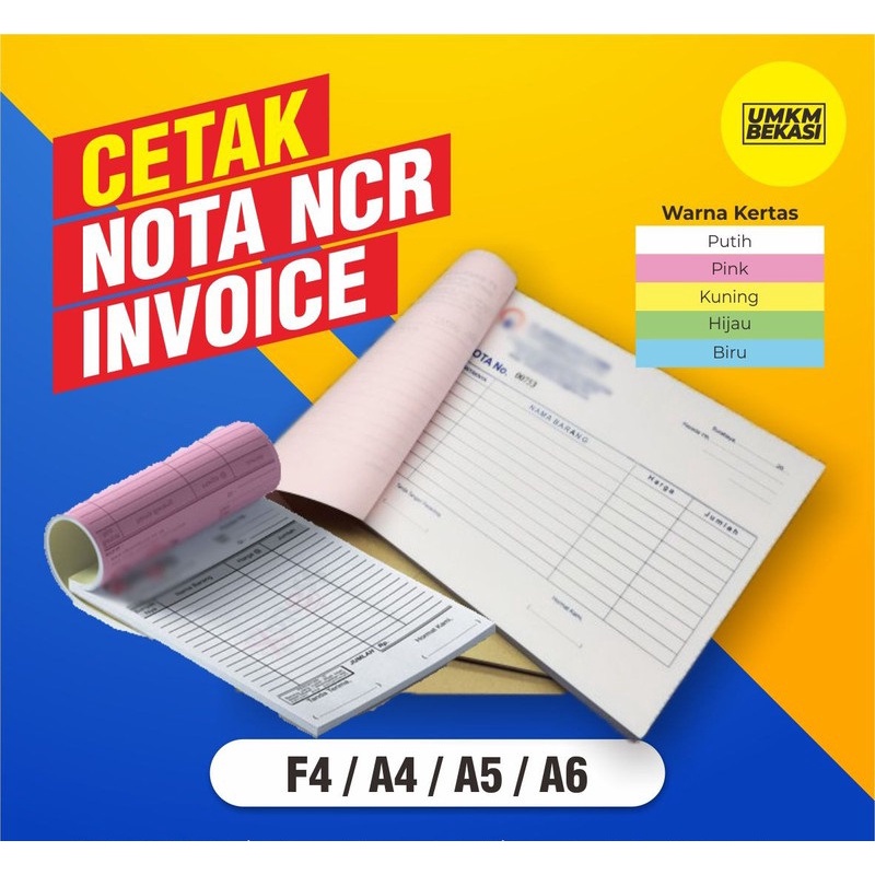 Jual Cetak Nota 1 Rim 2 Ply Rangkap Custom Ncr Invoice Bon 2ply 1rim Shopee Indonesia 0097