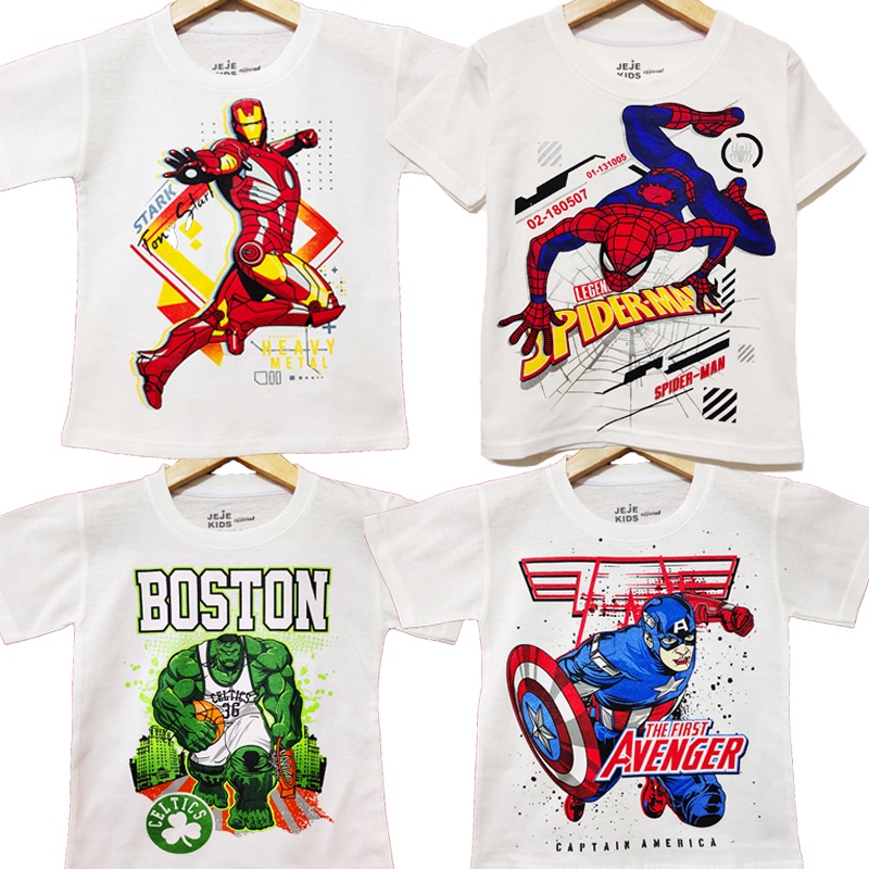 KAOS ANAK SUPERHERO 4VENGERS PUTIH