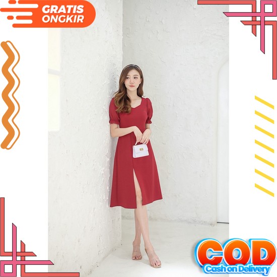 Terlariss ‼ Dress Gabriel Dress Natal Baju Natal Korea Baju Natal Baju Natalan Gereja Wanita Baju Na