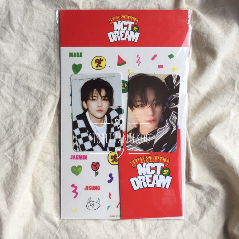 Photocard Jaemin deco concept Jeno deco selca Hot Sauce