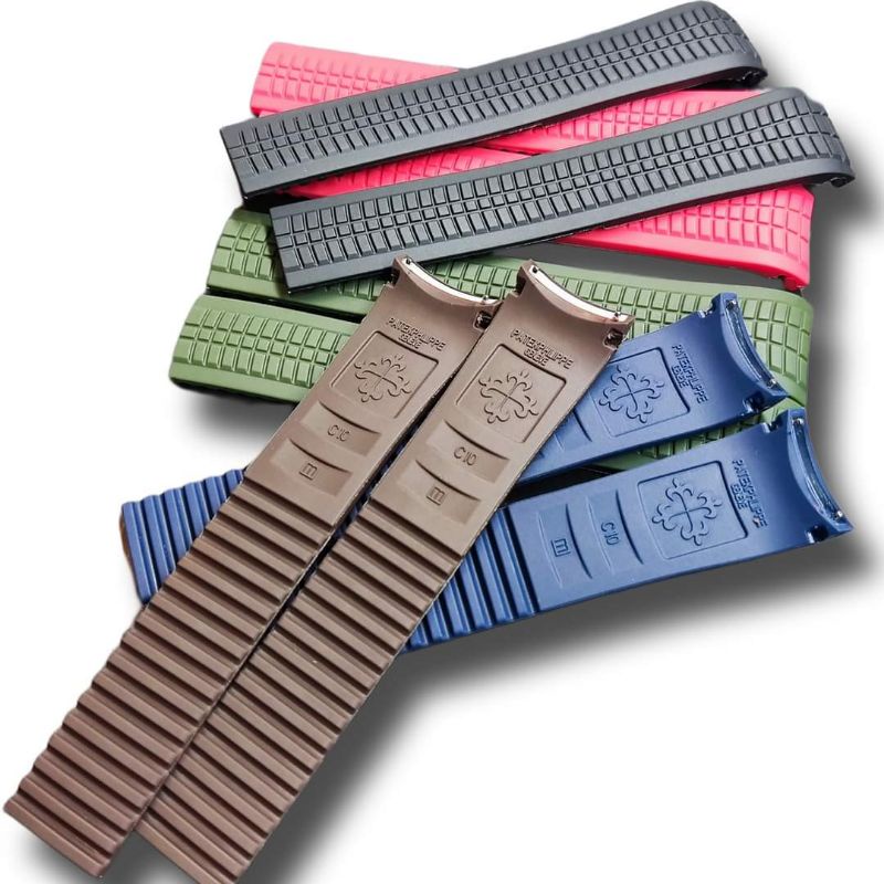 STRAP TALI JAM TANGAN PATEK PHILIPPE AQUANAUT TALIJAM RUBBER