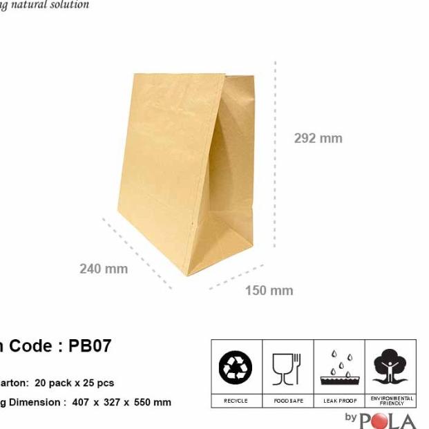 

Paper bag grocery murah / kantong kertas grocery murah pb07 - Putih