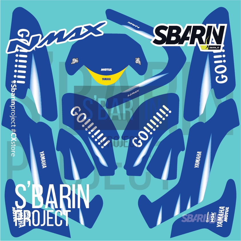 Decal Yamaha Nmax 2015 - MotoGP Clasic Series I Sbarin Project