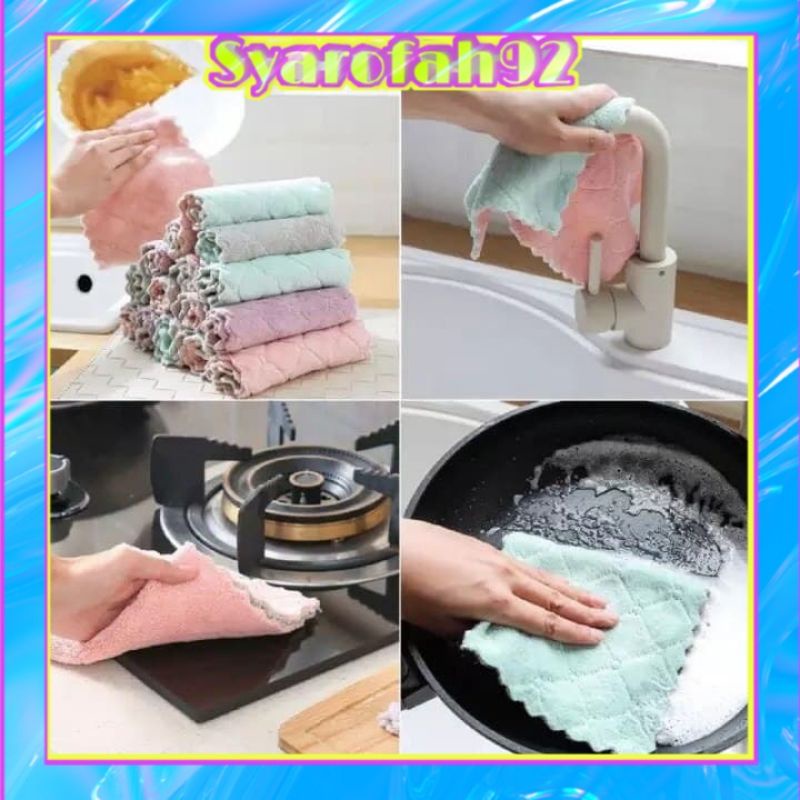 KAIN LAP MICROFIBER PEMBERSIH MINYAK // SERAP AIR BAHAN TEBAL