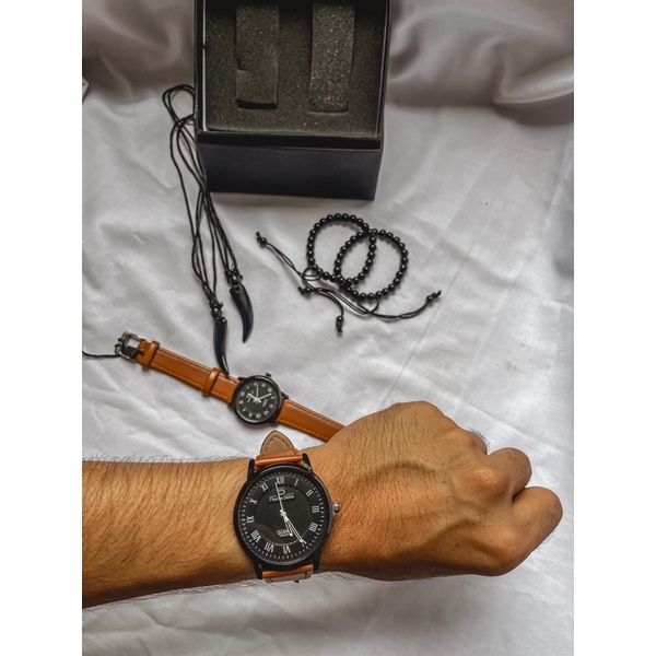 [COD ] jam tangan charles delon original couple gratis gelang (cewe-cowo)