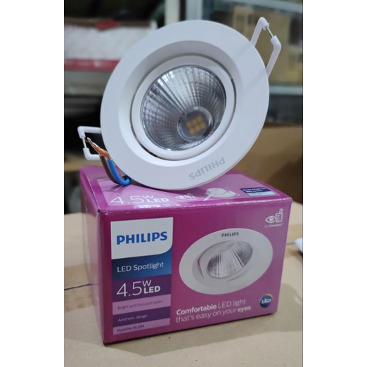 Downlight Spot LED Philips Pomeron 3W 59774~5W 59775 &amp; Kyanite 3W 59751~5W 59752 Warna (Warm White 2700K) &amp; (Natural White 4000K)