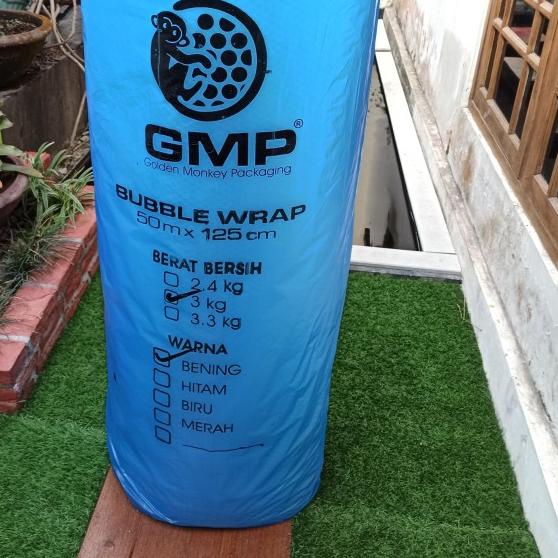 

bubble wrap plastik gelembung packing roll 50meter tinggi 125cm - GMP 3.0 Bening