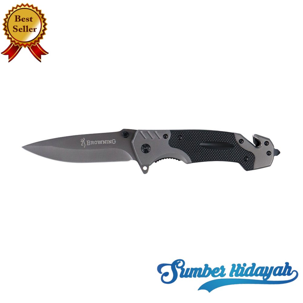 Pisau Saku Lipat Portable Camping Tool 440C