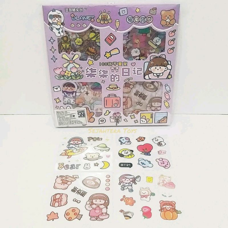 

Deco Sticker Aesthetic Waterproof 100pcs Box