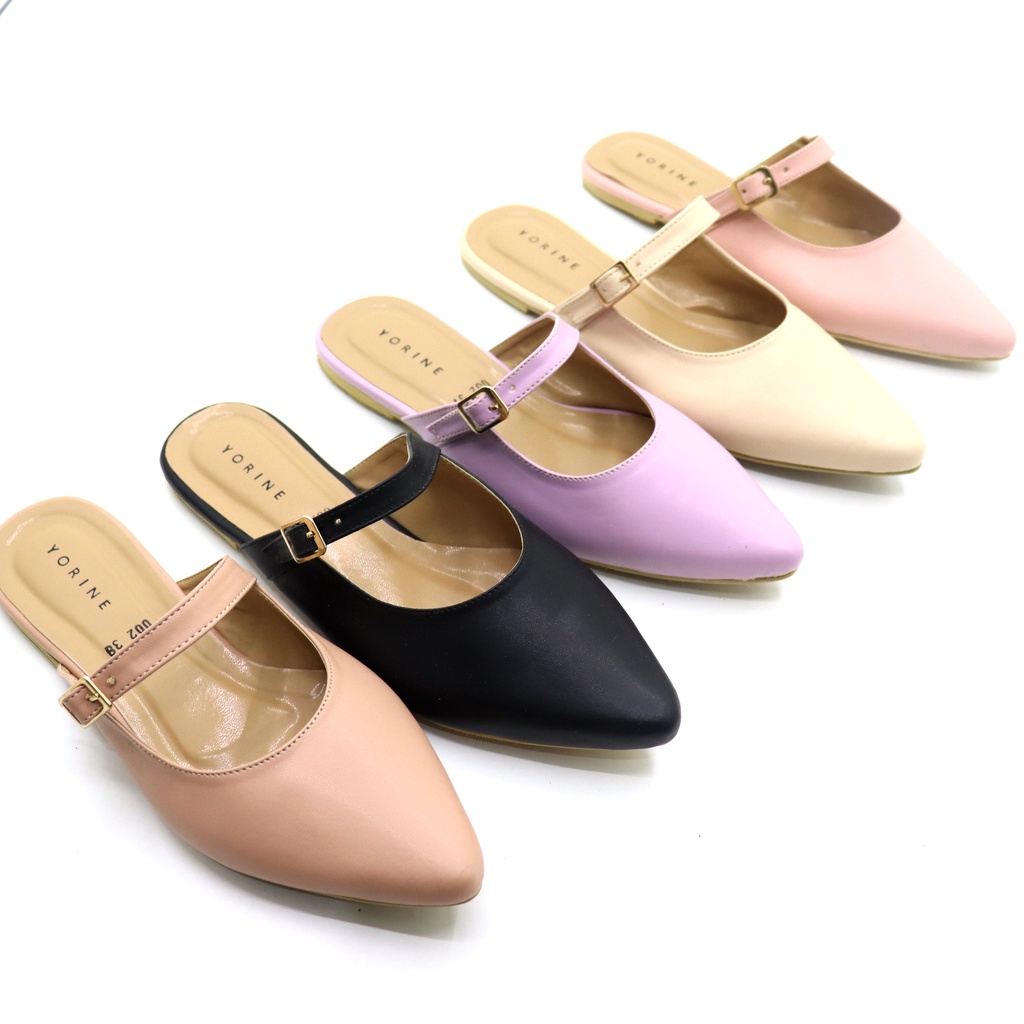 Sandal Slop Wanita Sepatu Slop Wanita Nana Flat Shoes Kekinian Model Terbaru Sbm Store