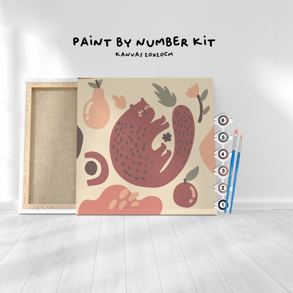 

Paint by Number KIT cat series Kanvas 20x20cm