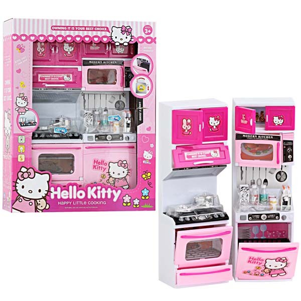Mainan Permainan Anak 3 4 5 6 7 Tahun Hadiah Ultah MODERN KITCHEN SET HELLO KITTY Murah
