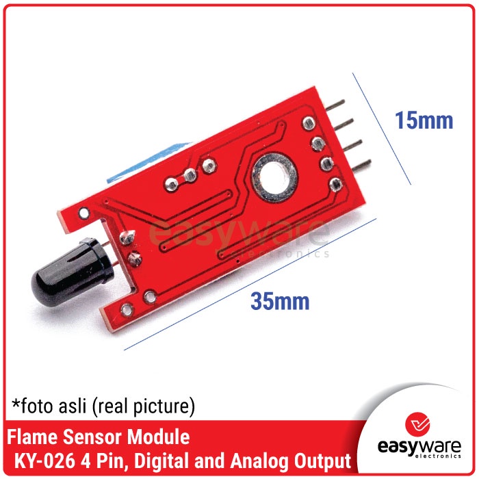 KY-026 Flame Sensor Module 4 Pin Sensor Api Module 4P KY 026