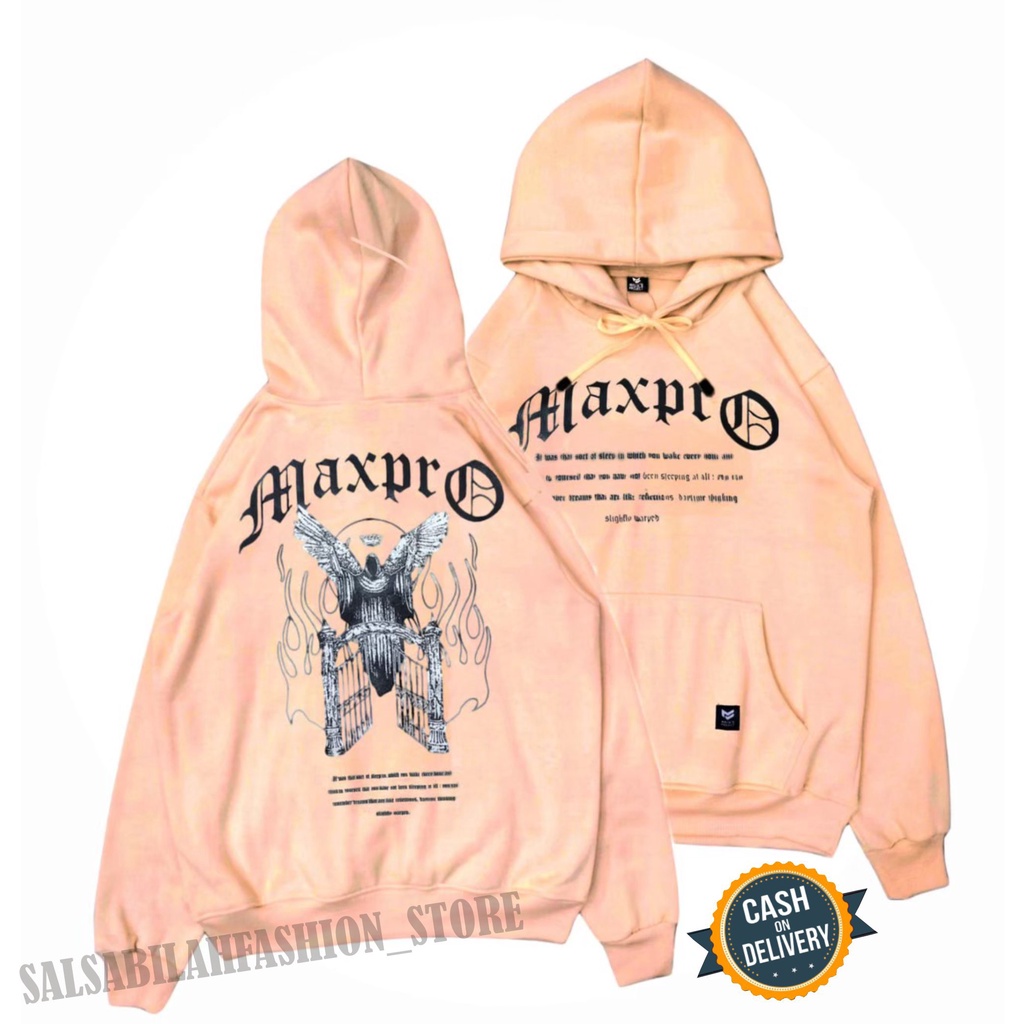 MAXPRO Jaket Sweater Distro - Sweater Hoodie Pria Dan Wanita Flece Tebal Hoodie Maxpro Guardian Angel