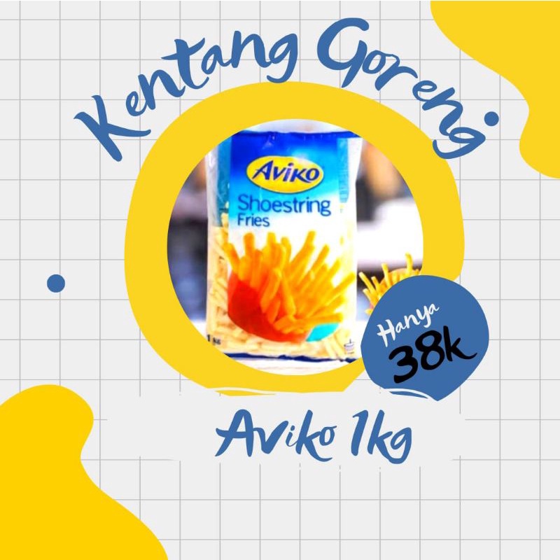 

Kentang Goreng Aviko SHOESTRING CUT 7 mm @1kg