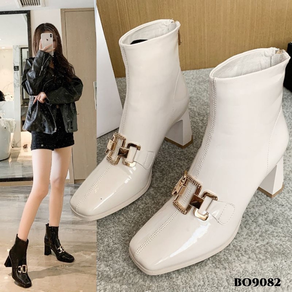 WYN SEPATU BOOTS FLAT KOREA BO9082