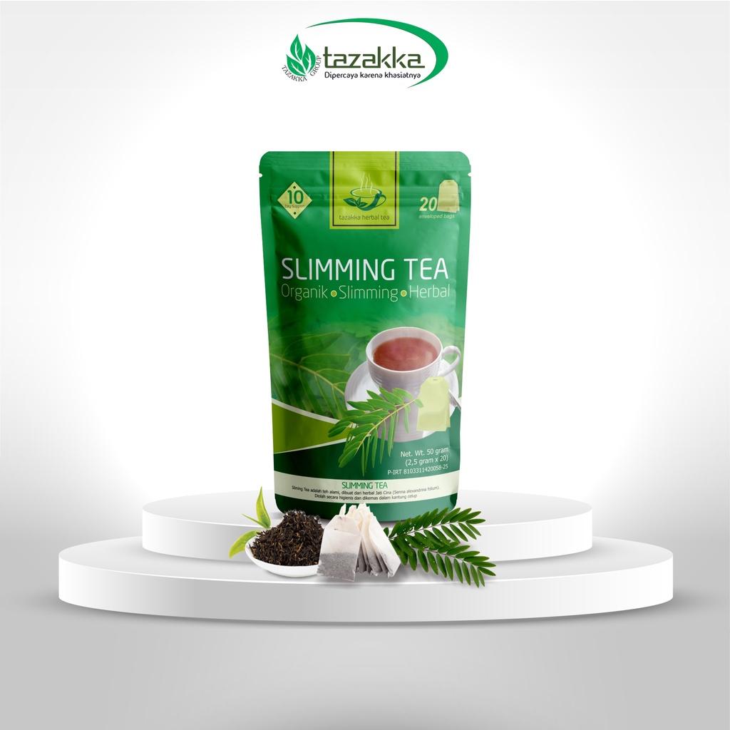 

Teh Slimming Tea Tazakka Minuman Herbal Celup Isi 20 Kantong Sachet Pouch Ziplock Herbs Tea Diet Wasir Konstipasi Gangguan Saluran Pencernaan BB