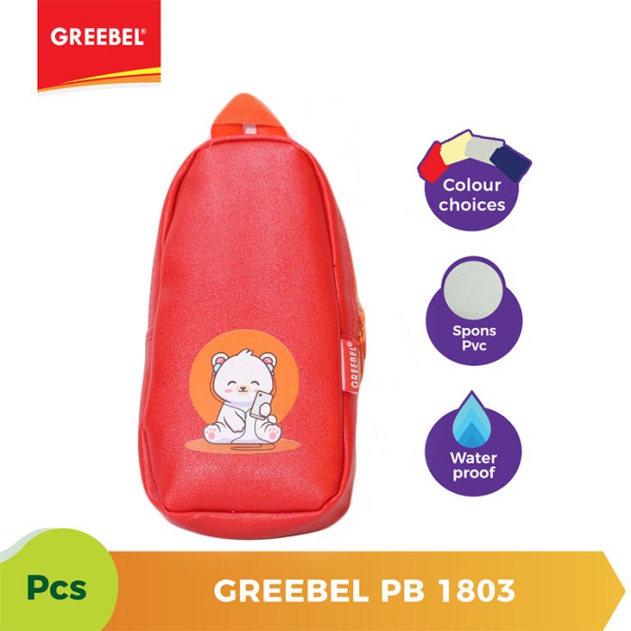 Tempat Pensil Greebel 1803 Pencil Bag Bahan Spons PVS