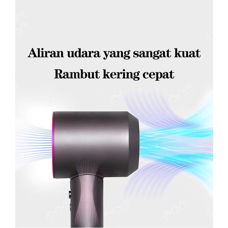 (COD)Hair Dryer 1600 Watt Dengan lima aksesori gaya Watt Rendah Pengering Rambut Mini Salon Profesional Perawatan Rambut Daya Tinggi