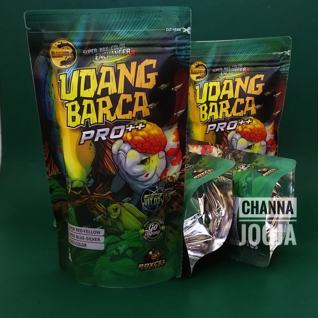 UDANG BARCA Pro++ [RED-YELLOW BOOSTER] PUSH SUPER RED-YELLOW-GOLD-ALBINO COLOR - EL BARCA Feed - Pak