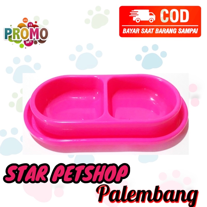 Tempat Makan Kucing Double Anti Semut Free Packing Bubble