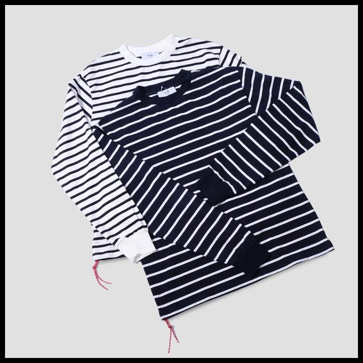 Promo Beams Plus Casual Striped Long Sleeve Shirt