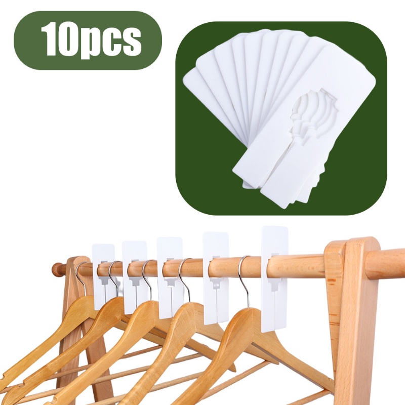 10pcs / Set Rak Pemisah Pakaian Bentuk Persegi Panjang Bahan Plastik
