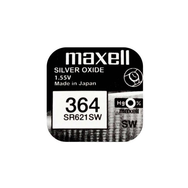 (ORIGINAL) BATERAI MAXELL SR621SW (364) SILVER OXIDE BATTERY 1.55V BATRAI JAM TANGAN SR621 LR621 AG1 LR60