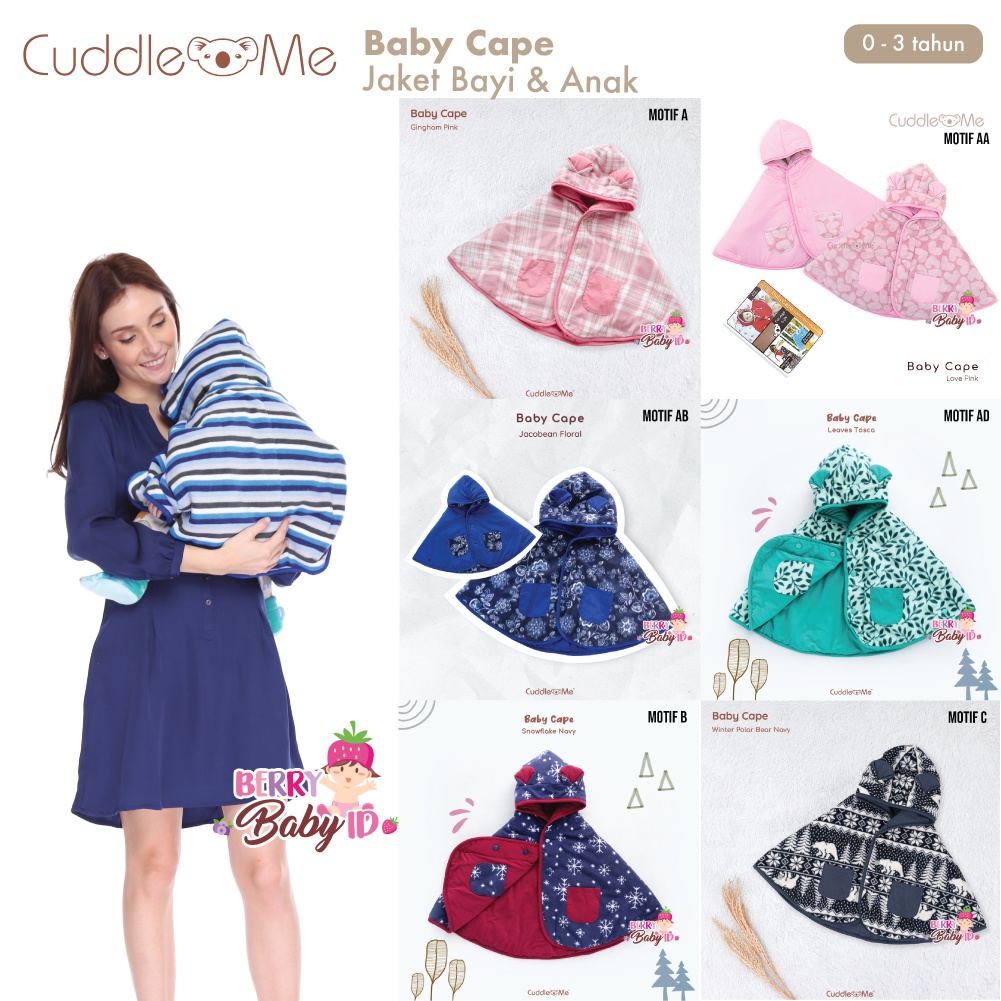 Cuddle Me Baby Cape Jaket Bayi Anak CuddleMe 0-3 Tahun Bolak Balik Baju Hoodie Grosir (1) Berry Mart