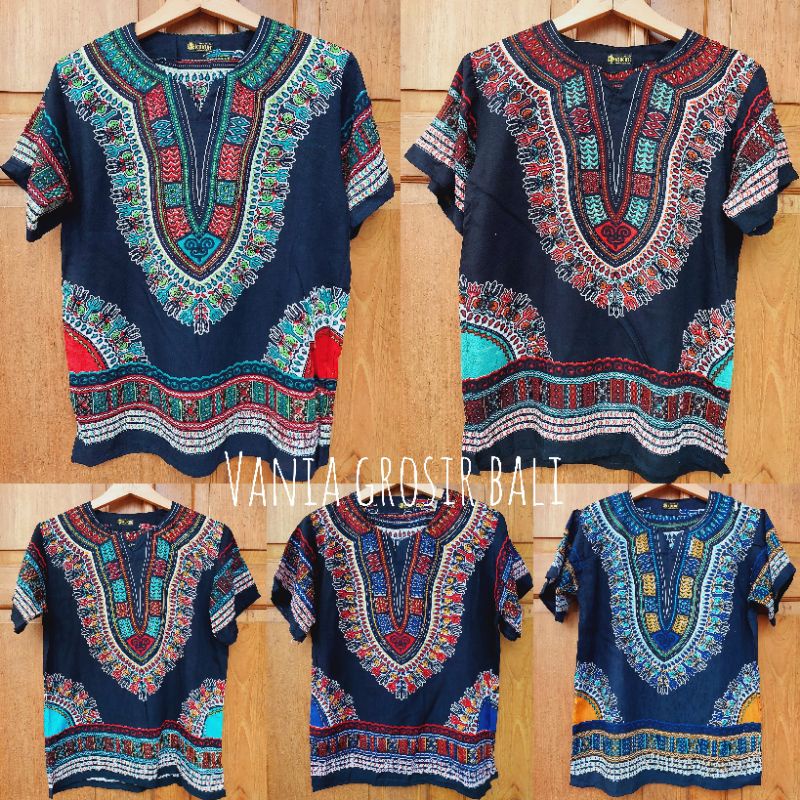 [size XL] KAOS ETNIK DASHIKI BATIK THAILAND ATASAN BOHEMIAN BALI BAJU MALIOBORO BAJU LOMBOK BAJU UJE