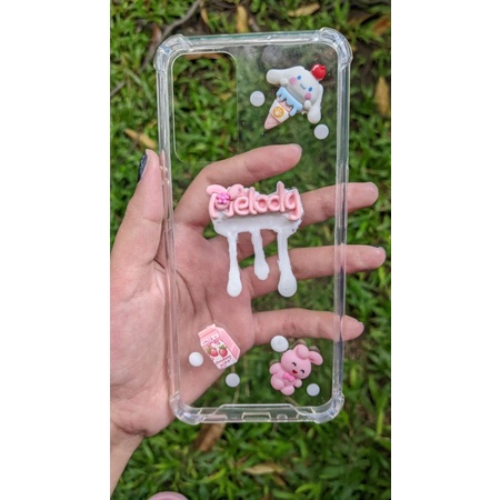 SOFTCASE SILIKON TPU TRANSPARAN SHOCKPROOF MOTIF ILUSTRASI 3D MELODY CLEAR PHONE CASE MOTIF MILK ICE