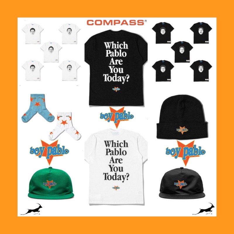 Apparel Compass x Boy Pablo  (T-SHIRT/SOCKS/BEANIE/HAT)
