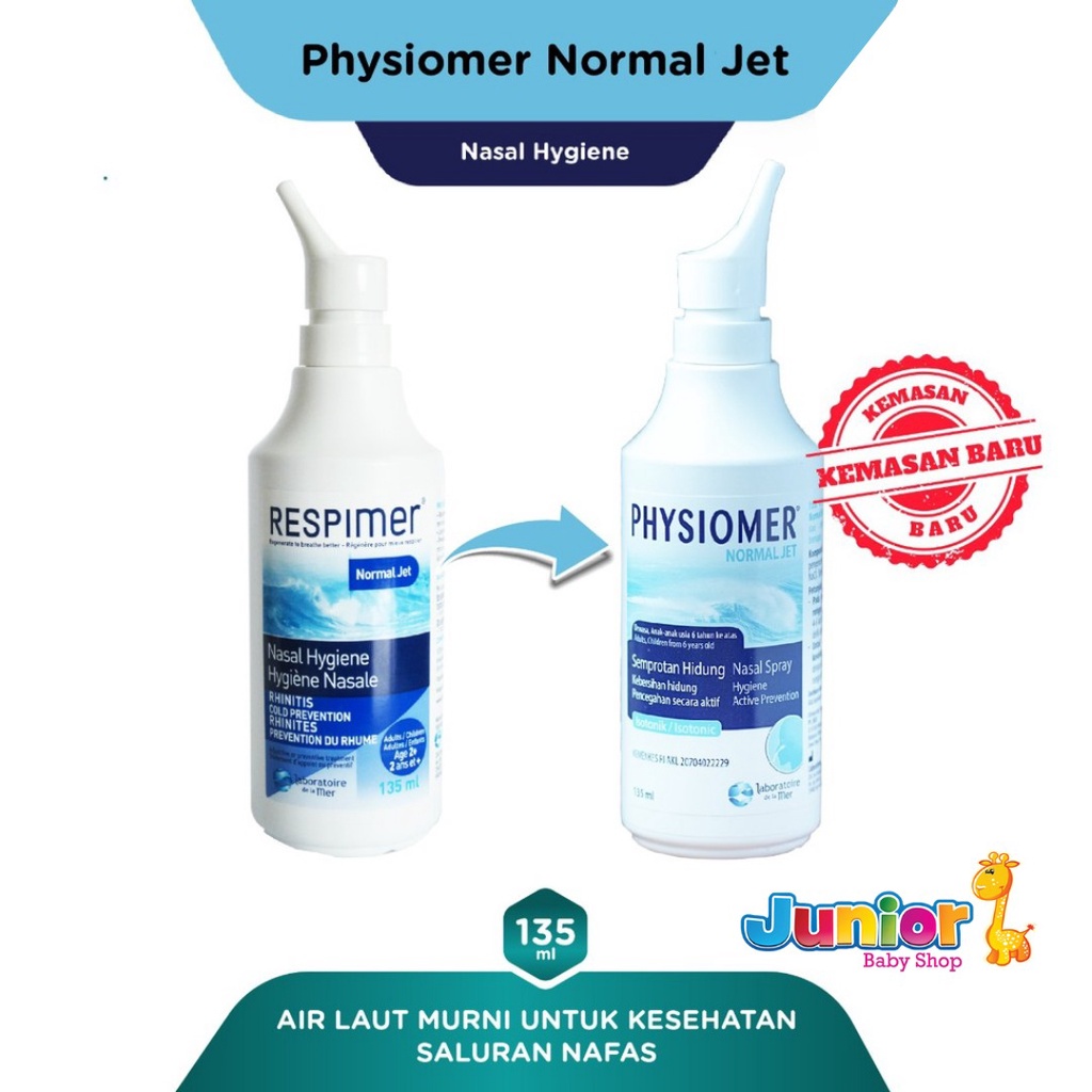 Physiomer Normal Jet Nasal Spray Hygiene 135ml - Cuci Hidung