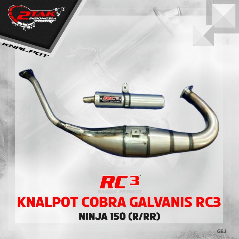 KNALPOT RC3 NINJA R/RR CORBA GALVANIS