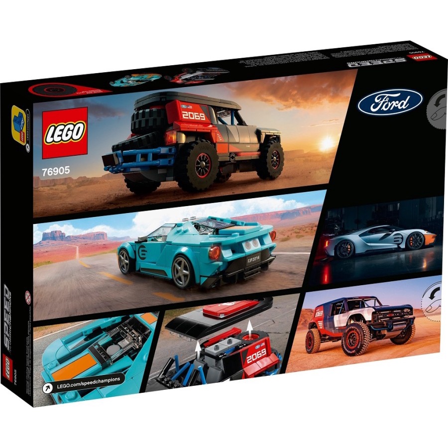 Lego Speed Champions 76905 Ford GT Heritage Edition and Bronco R