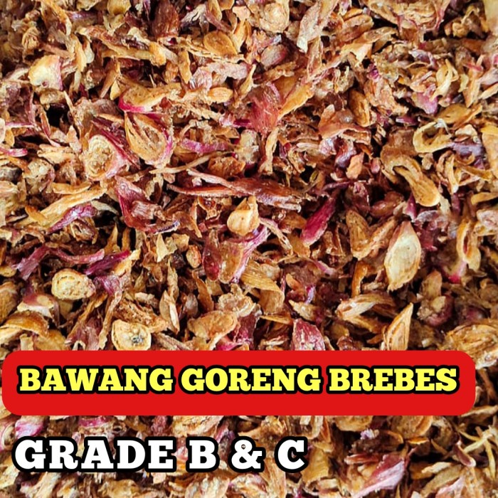 

Bawang Goreng Asli Brebes 1 KG GRADE B dan GRADE C