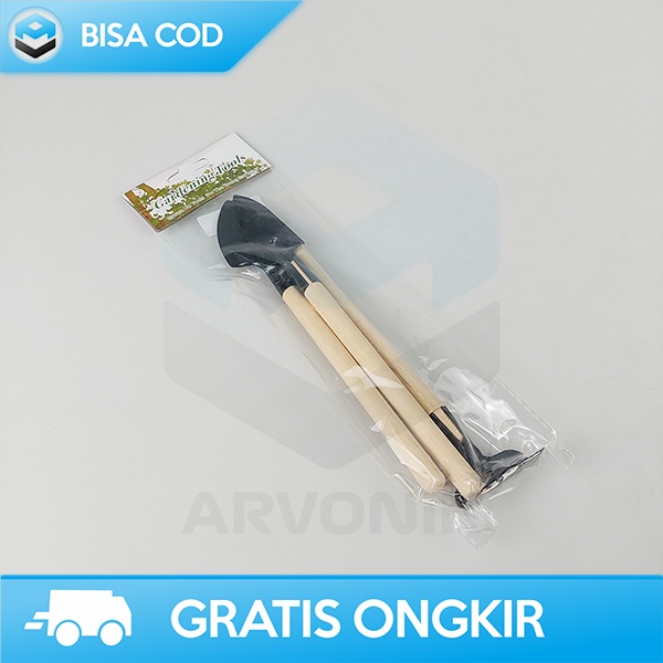 PERLENGKAPAN BERCOCOK TANAM SET PERALATAN BERKEBUN MINI 3IN1 LENGKAP