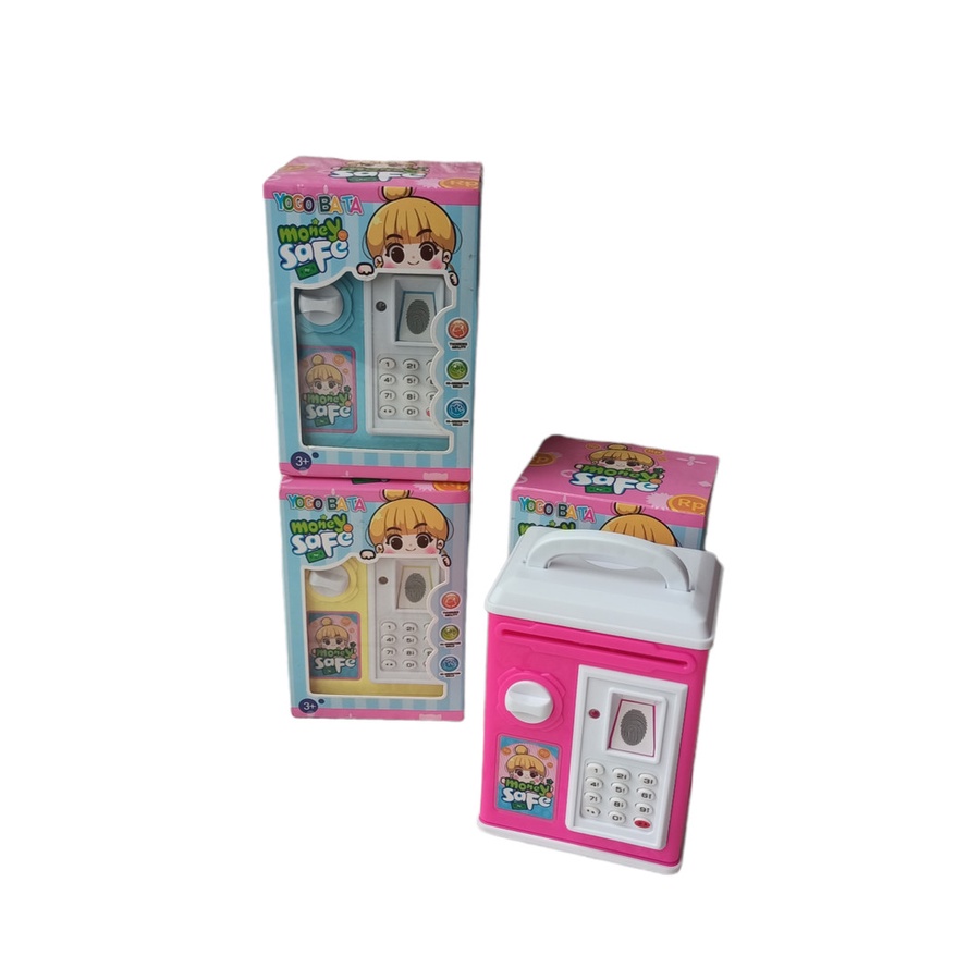 TERLARIS - Mainan Anak Money Safe Celengan Tabungan Mini Brankas YA3 /mainan menabung anak /mainan edukasi /mainan monotoring anak /kado mainan anak