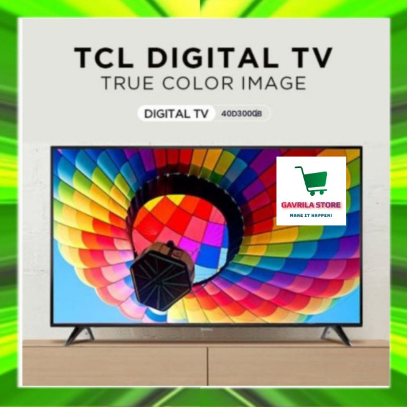TV LED DIGITAL 40 INCH TCL 40D3000B 40D3000