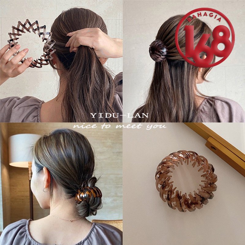 Jepit Rambut Donat  Jepit Sarang Burung / Hair Claw Clip / Jepit Rambut Korea Bulat /Meatball hair Clip