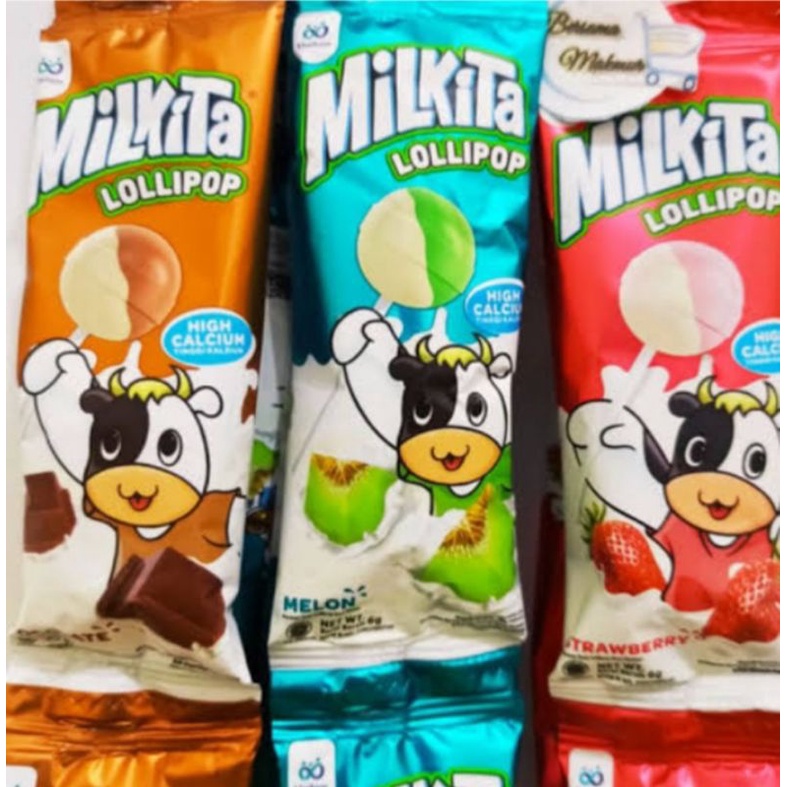 PERMEN MILKITA LOLIPOP RENCENG ISI 10PCS dan PERMEN SPLITZ ISI 12PCS