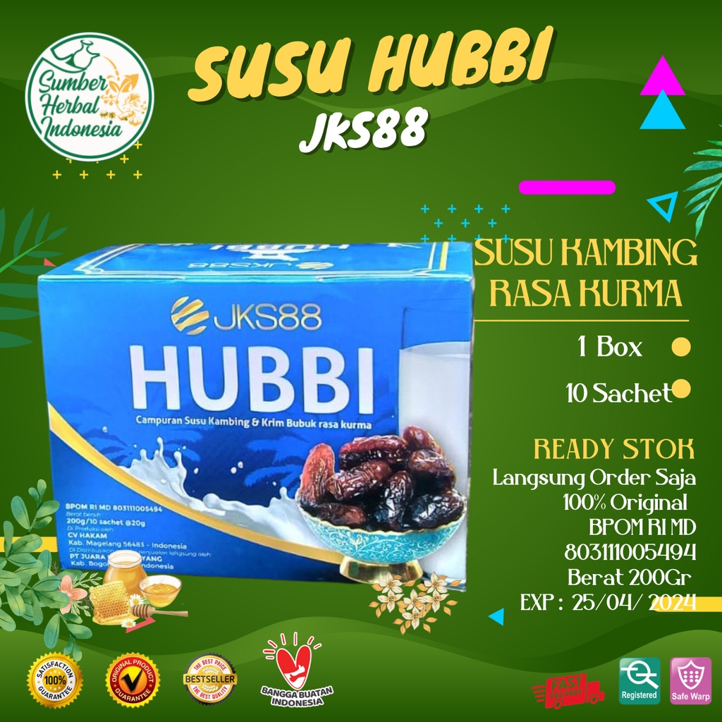 Susu Kambing Etawa Plus Kurma Premium - PaskurmaSusu kambing Etawa bubuk Hubbi