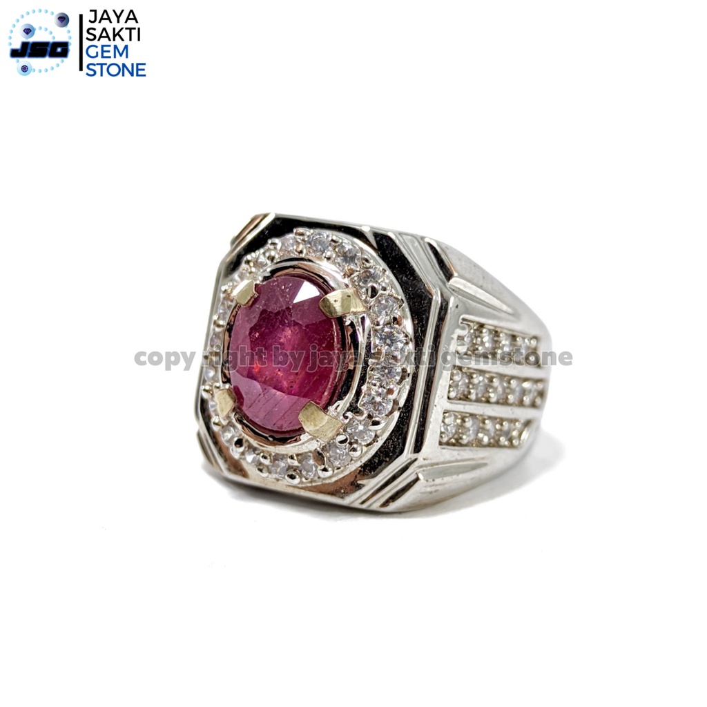 Natural Batu Permata Red Ruby Corundum Cutting RRC01