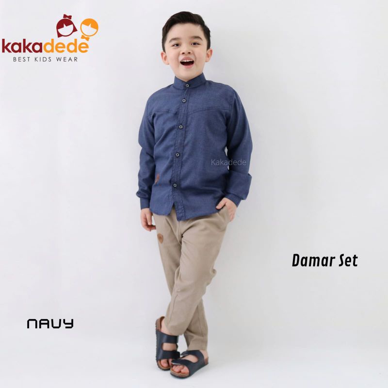 Ready ‼️Setelan Anak Cowok Damar Set by Kakadede