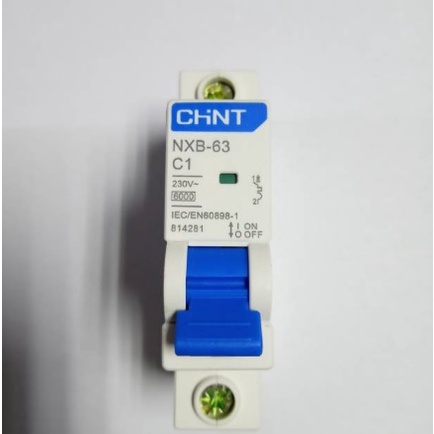 MCB CHINT 1 AMPERE 1 PHASE NXB-63 6KA